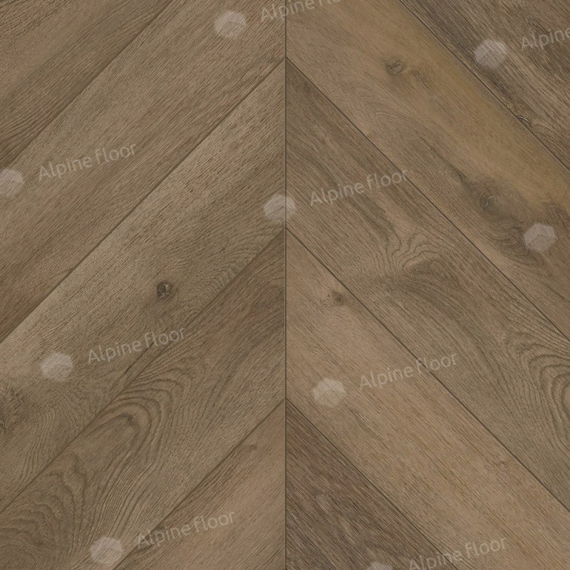 Кварц-винил LVT Alpine Floor ECO 20-4 Дуб Насыщенный Chevron LVT